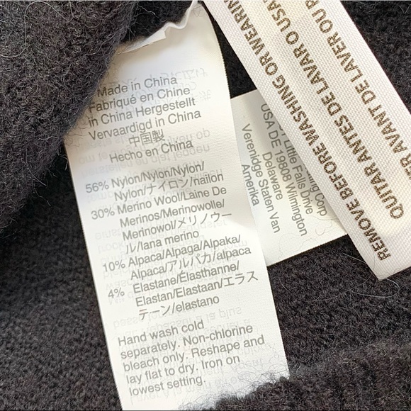 NEW J Crew Black Turtleneck Sweater Dress Supersoft Merino Alpaca NWT - Picture 12 of 16